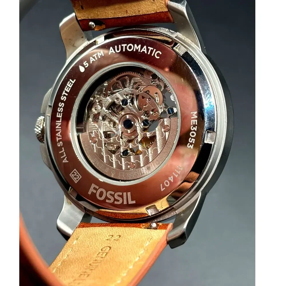 Fossil Grant ME3053 Automatic Skeleton Men’s Watch 44mm
